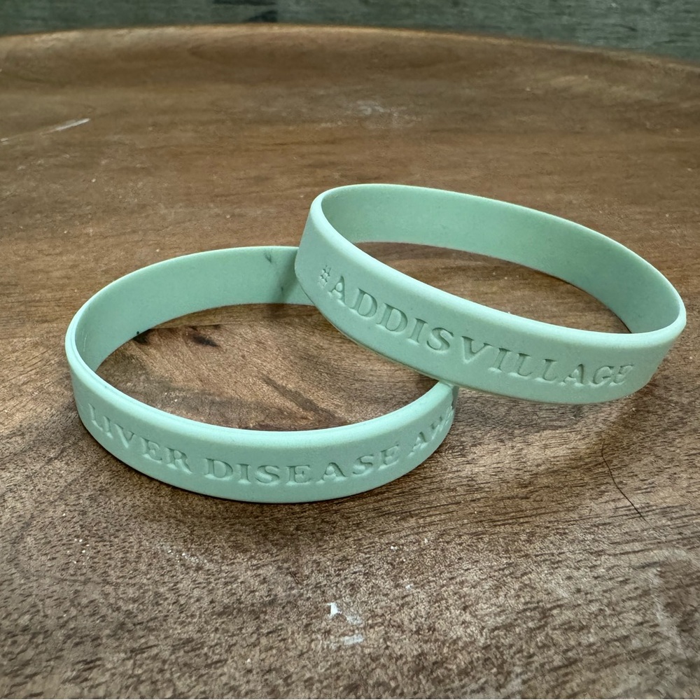 Mint Green Liver Disease Awareness Bracelets - Proceeds go to Non-Profit